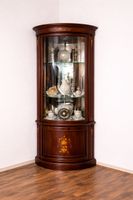 Biedermeier Eckschrank Eck Vitrine Barock Stilmöbel +Versand