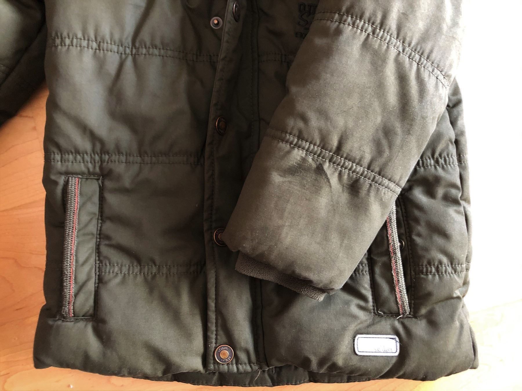 S.Oliver Giacche & Cappotti: s.Oliver Winterjacke olivgrün Gr. 104 – Usato da Flawil venduto da savoypremium 8
