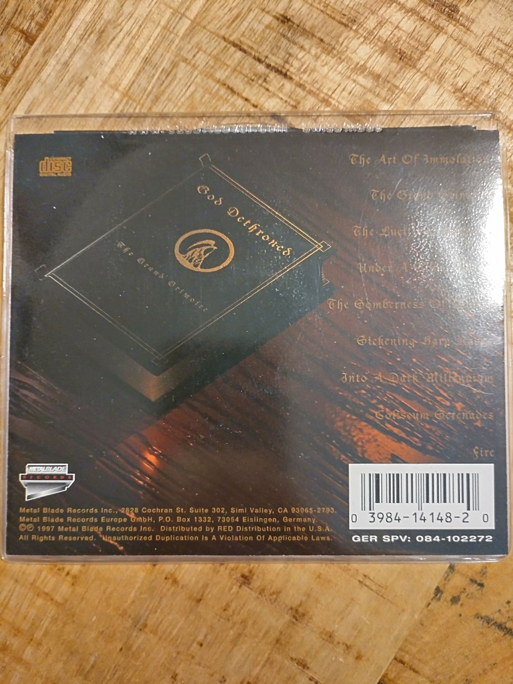 CD: God Dethroned - The Grand Grimoire – Usato da Menznau venduto da khold82 1