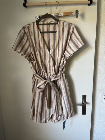 Neuer, gestreifter CUPSHE Sommer-Jumpsuit, Grösse XL