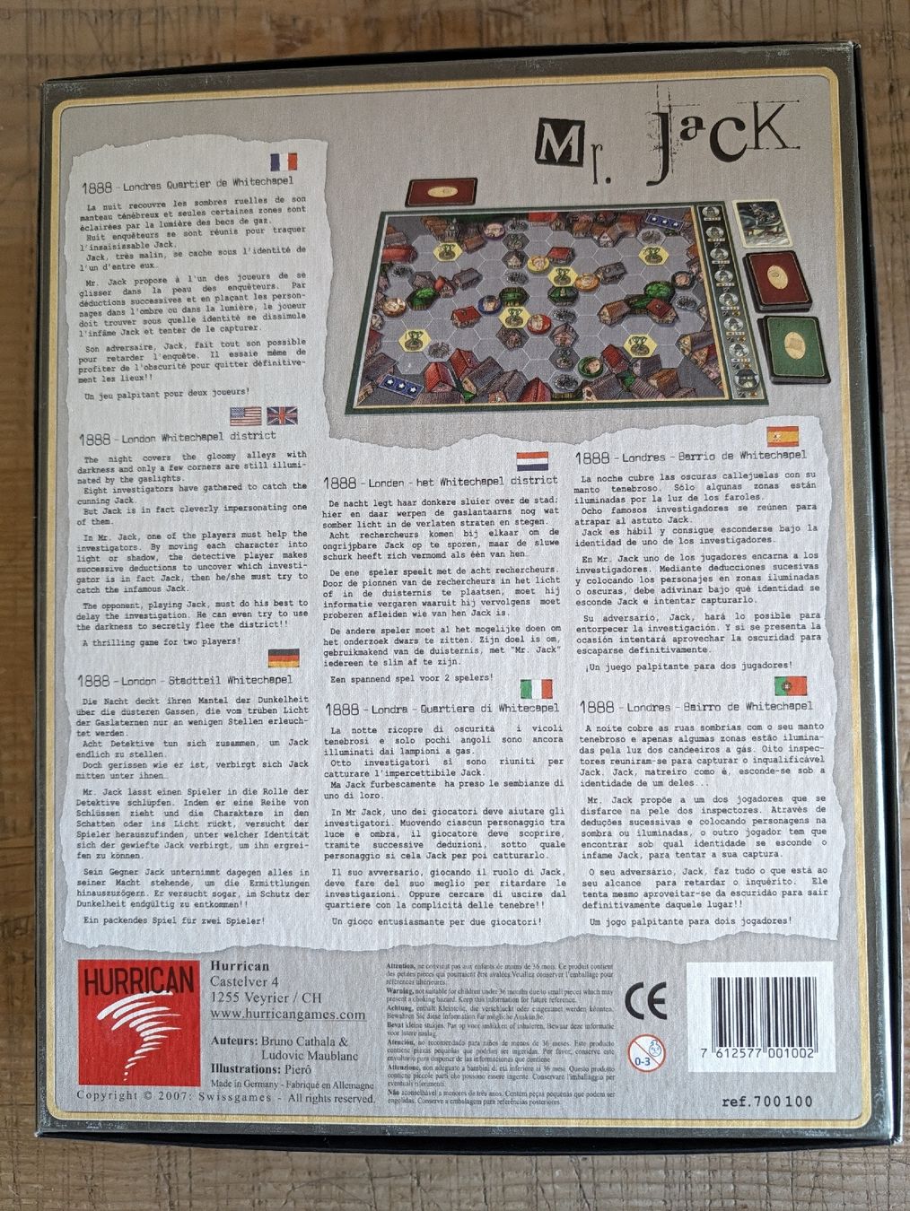 Giochi: Mr. Jack Brettspiel Hurrican  – Usato da Oberwil-Lieli venduto da stefim 5