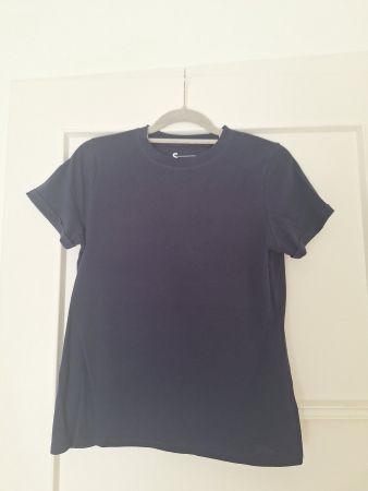 T-shirt femme taille S,bleu marine.