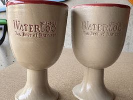 Waterloo Kelch 25cl Keramik mit Gravur guter Zustand