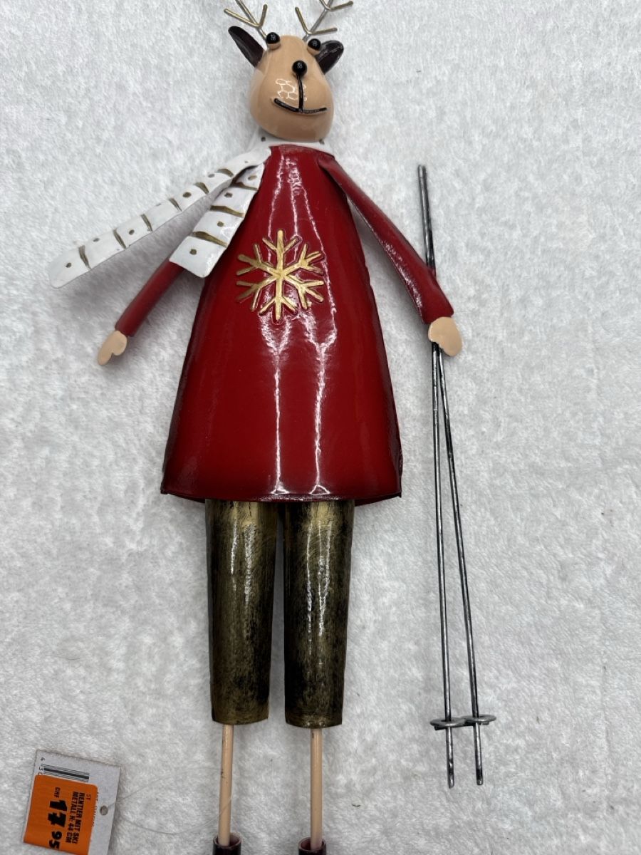 Tutte le decorazioni: Cervidé décoratif rouge et doré, skis, Noël – Nuovo e nell'imballaggio originale da Chenens venduto da anasantos90 2