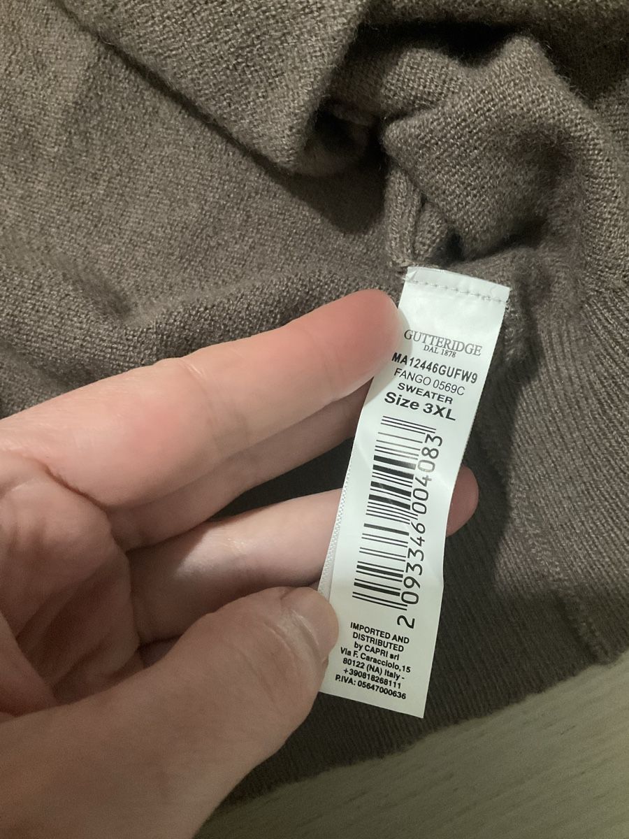 Pullover & Sweatshirts: Gutteridge Cashmere Blend Zipper Sweater 3XL – Neu (gemäss Beschreibung) aus Zürich von TheShips 3