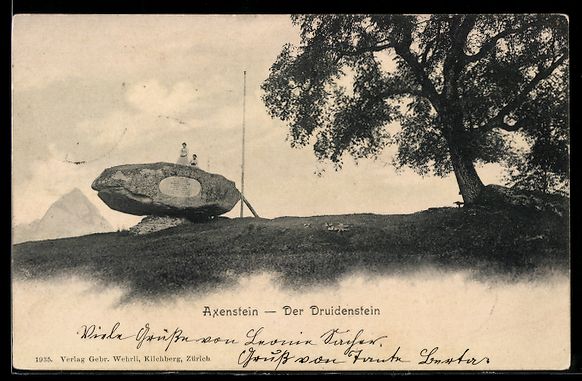 Cartes postales: AK Axenstein, Der Druidenstein – D'occasion à Berlin par bartko-reher