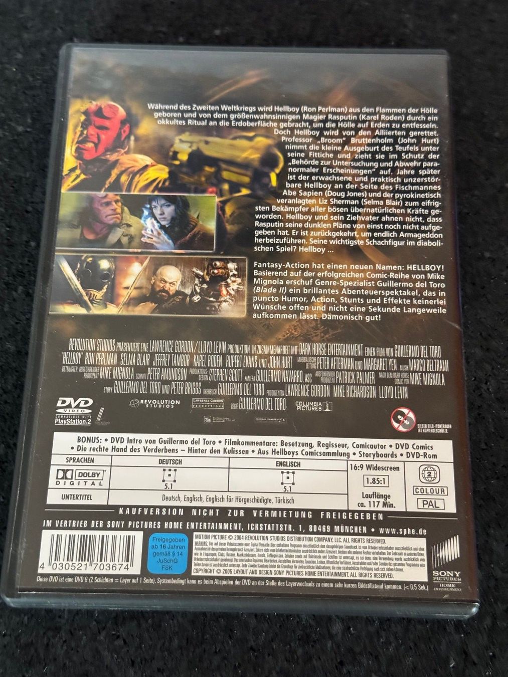 Tutti i DVDs: HELLBOY "Hier um zu beschützen" DVD EN/DE – Usato da Fribourg venduto da tschjoly 1