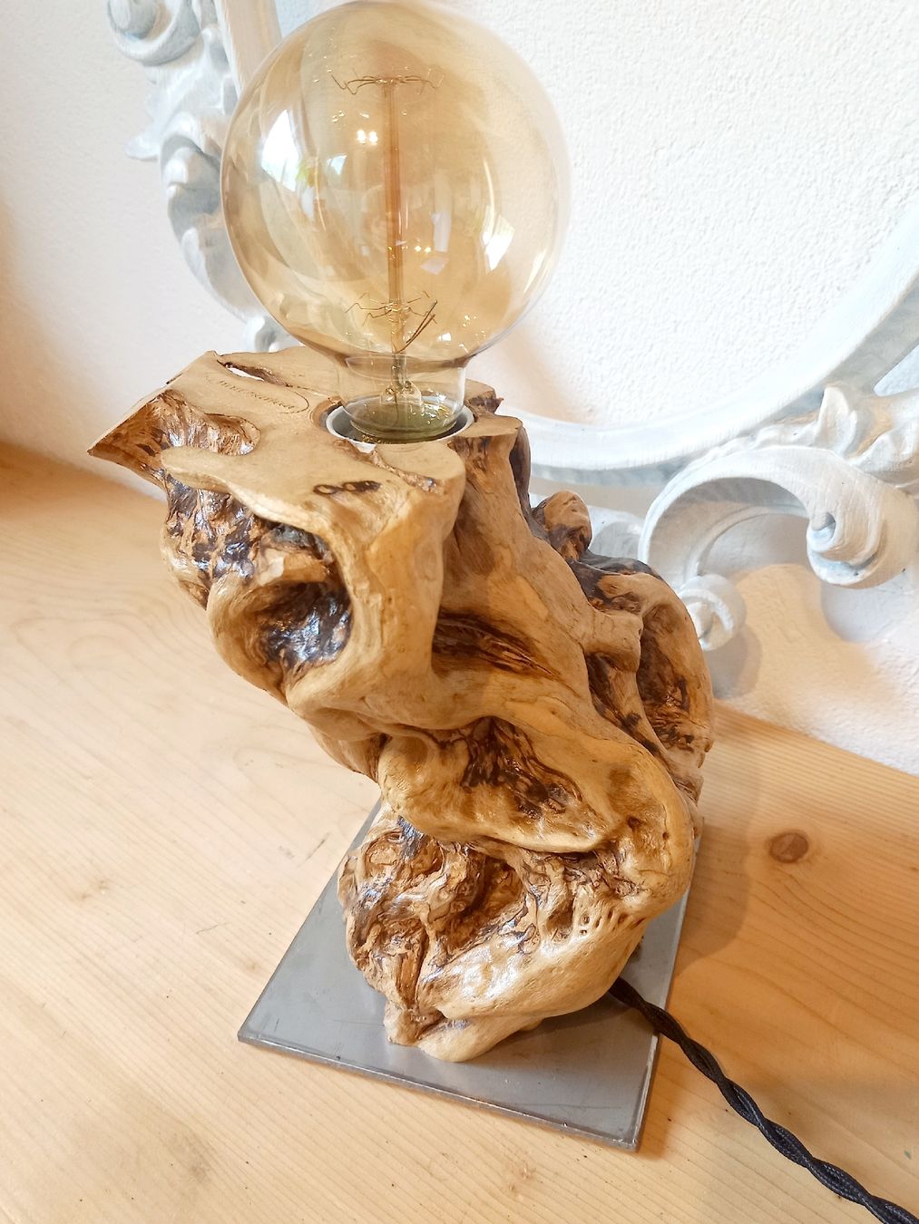 Lampes: Lampe, Weidenwurzel – Neuf avec emballage d'origine à Domat-ems par Gr8wood 6