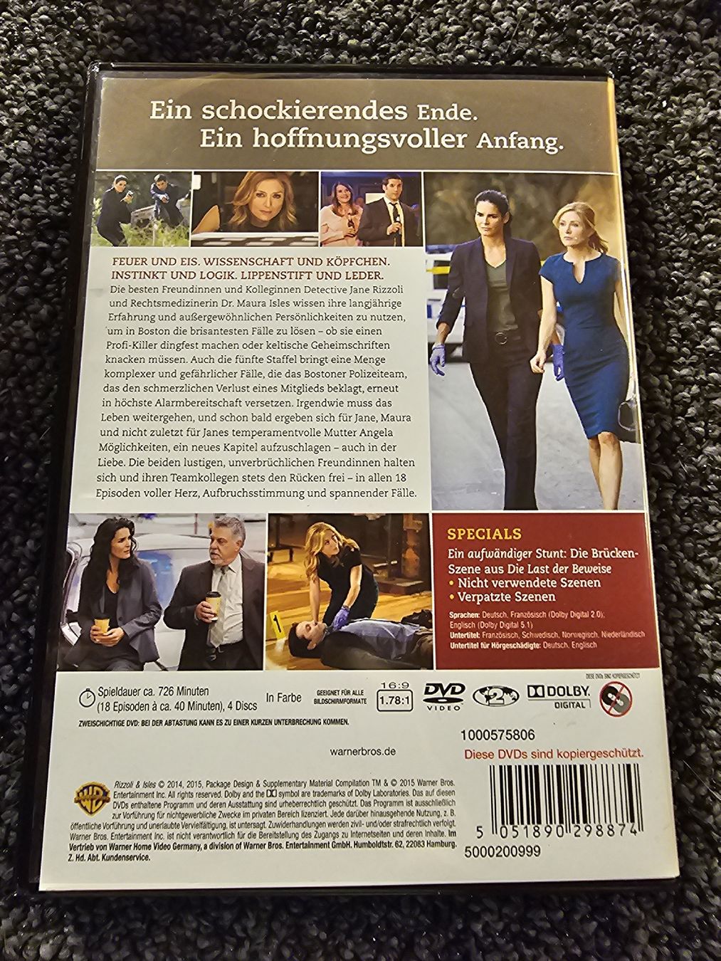 Alle DVDs: Rizzoli & Isles - Staffel 5  – Gebraucht aus Ruswil von jan_bxl5 1