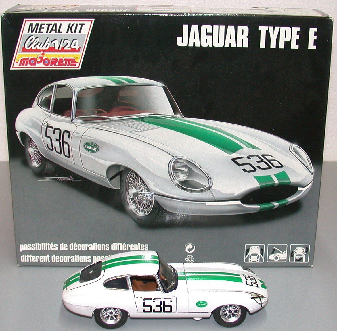 Jaguar Modellini d'auto: Jaguar E-Type (XK-E) Competition Coupé, UNIKAT 1:24 – Nuovo (secondo la descrizione) da Ortschwaben venduto da usmodels