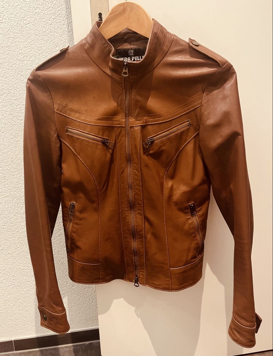 Vera Pelle Giacche: Lederjacke - brown - stylish – Usato da Wettingen venduto da raf_fr9l