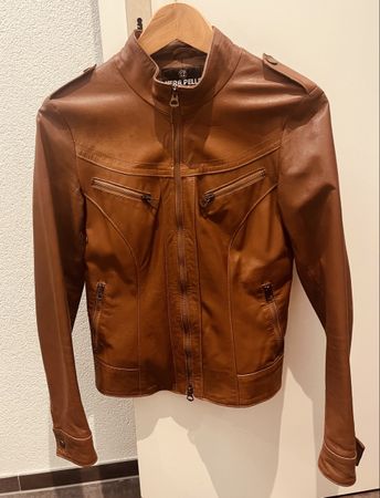 Lederjacke - brown - stylish