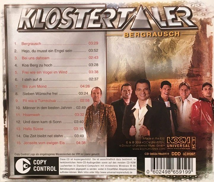 CD: Klostertaler - Bergrausch – Usato da Grüningen venduto da azulmarron 1
