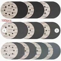 Lot de 100 disques papier à poncer