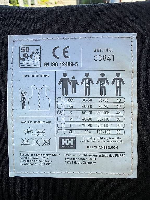Giubbotti di salvataggio: Helly Hansen Schwimmweste Rider Stealth Zip – Usato da Widnau venduto da Daniel81 1