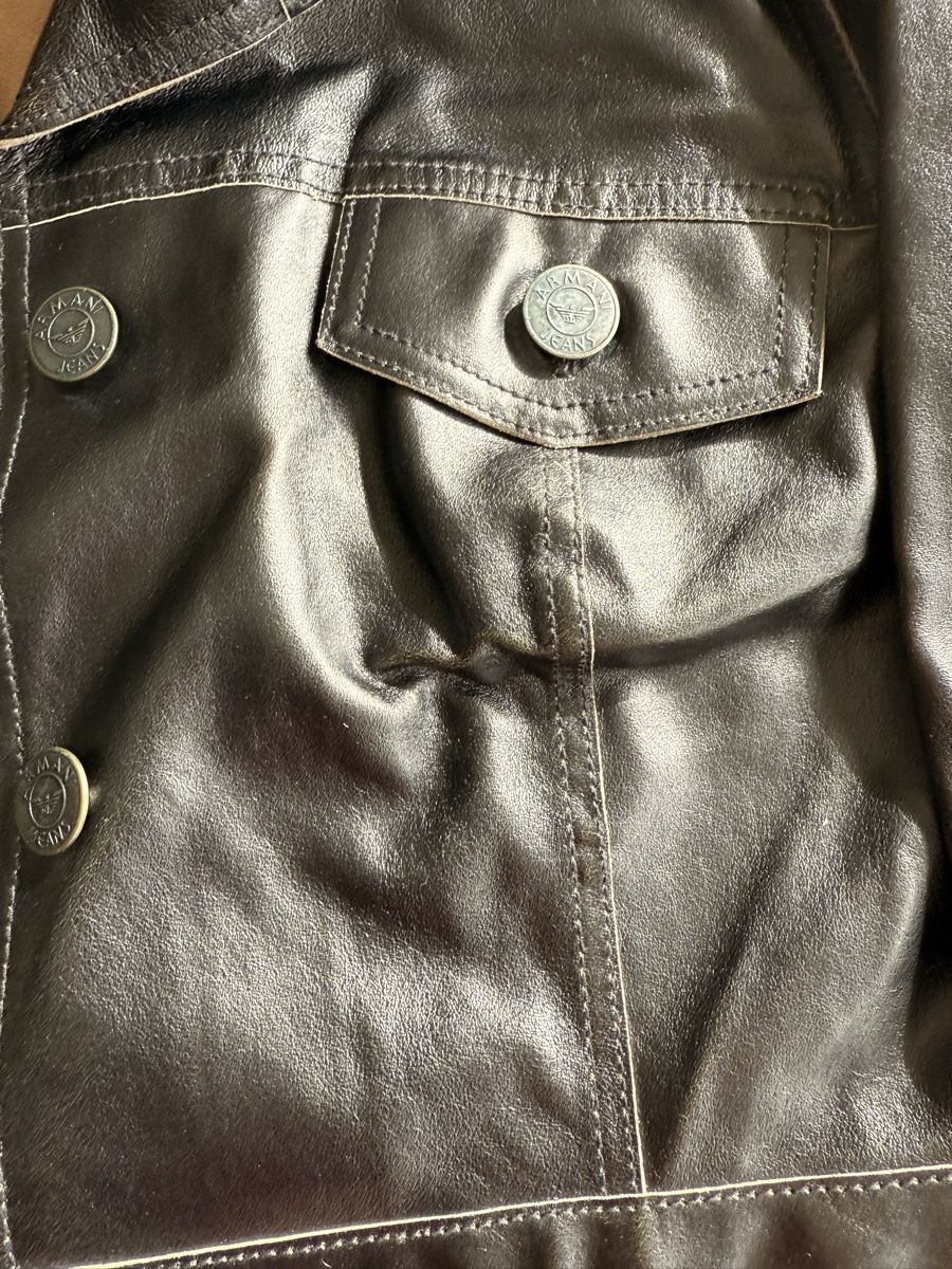Armani Giacche: Lederjacke Von Armani Jeans – Usato da Allschwil venduto da Frida015 4