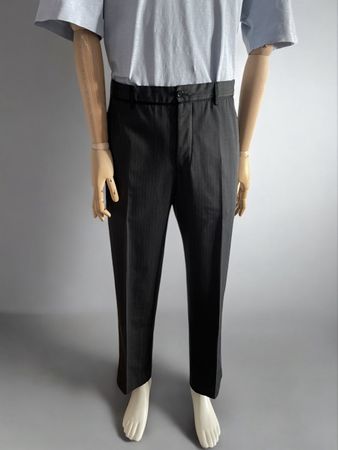 PRADA Herren - Stoffhose Grau Nadelstreifen Gr. 50 Hose