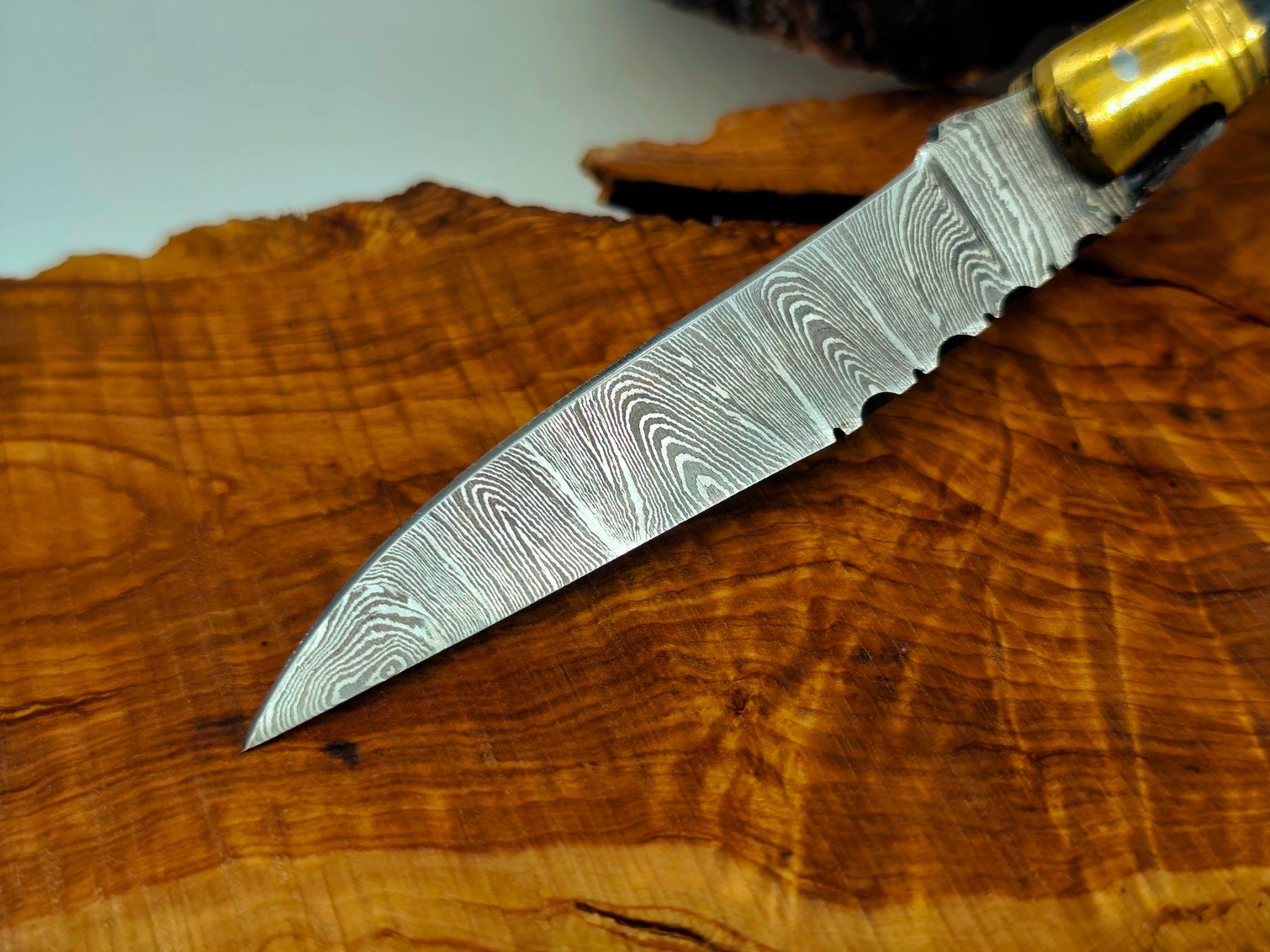 Accessori: Laguiole Damast Messer Klappmesser echtes Damastmesser – Nuovo e nell'imballaggio originale da Arlesheim venduto da Premius_1 2