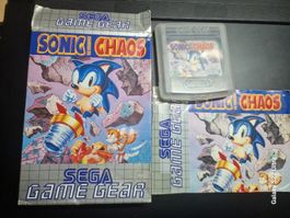 Sonic Chaos Sega Game Gear boîte notice