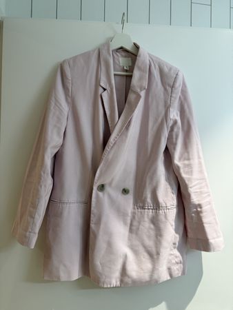 H&M Oversize Blazer, Gr. S, zartrosa