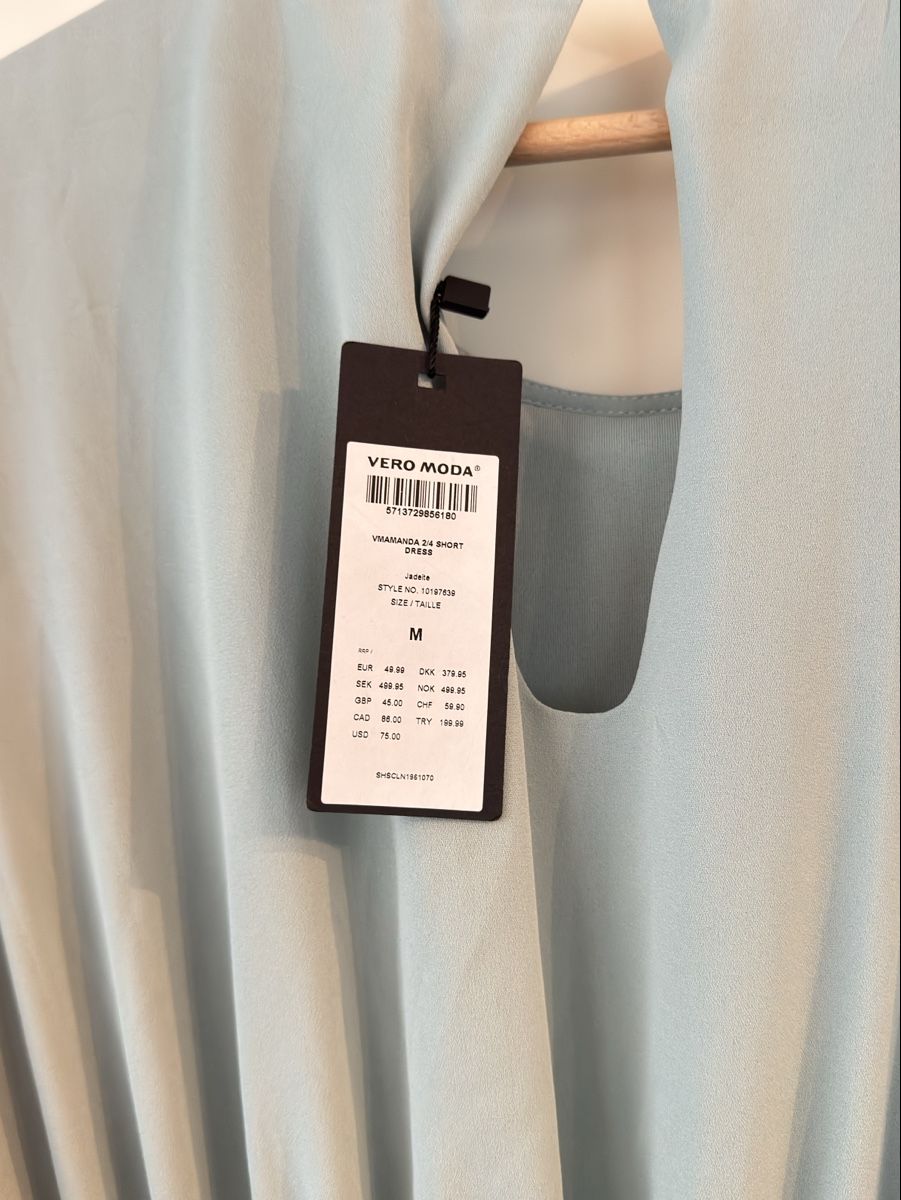 Vero Moda Vestiti: Vero Moda Kleid, Grösse M, hellblau, Sommer, neuwertig – Nuovo e nell'imballaggio originale da Muotathal venduto da mar_9j7g 4