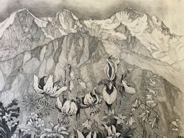 Alex Walter Diggelmann, Eiger, Mönch und Jungfrau, Litho…