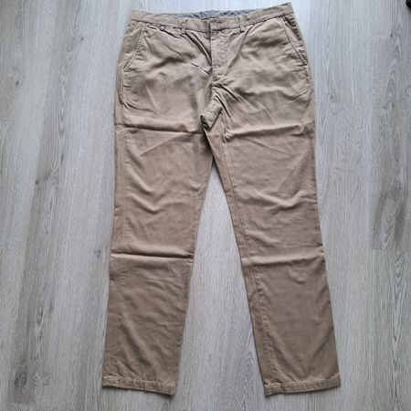 Cortefiel Chino Hose, beige, Grösse 52, Tailored Fit,