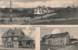 Oftershausen-Bahnhof-Sattlerei K.Fehr-1918