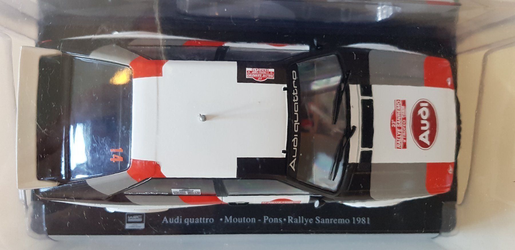Modellini d'auto: Audi Quattro Rally  1981 Hachette  1/24 – Nuovo e nell'imballaggio originale da Fribourg venduto da 911cc 3