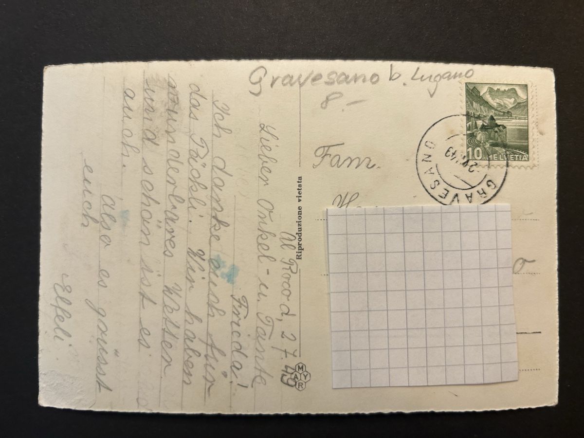 Cartoline postali: Gravesano TI – Usato da Fanas venduto da Alessio11 1