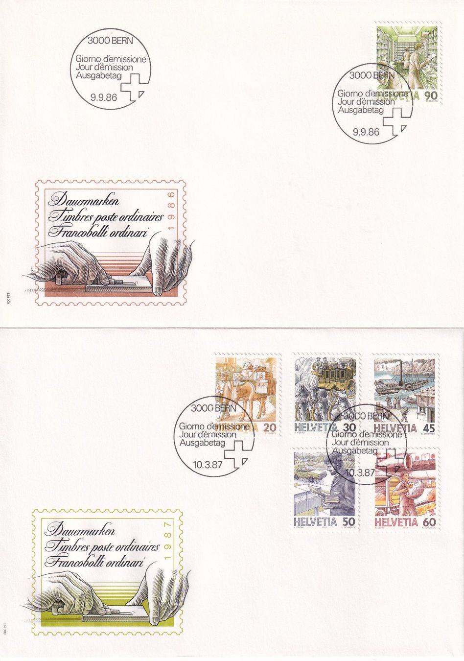 Tutti i francobolli: Lot 13 Briefe FDC 1986 - 1987 – Usato da Rossa venduto da becky05 3