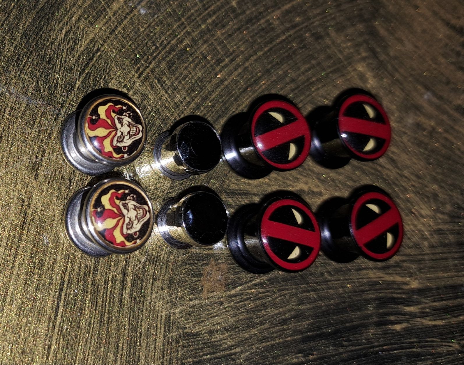 Orecchini pendenti & Orecchini a lobo: Flesh Tunnel 8 mm Verschiedene 4x – Nuovo (secondo la descrizione) da Luzern venduto da good-time 2