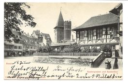 Basel - Stadt - Spalengraben und Spalentor - Altstadt - 1902