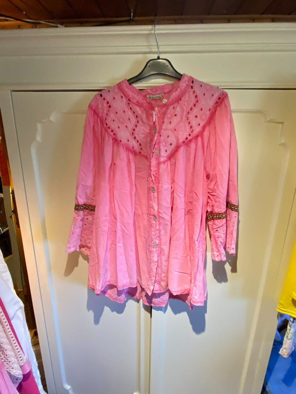 Camicette: DAMEN BLUSE PINK-MUSSELINSTOFF – Nuovo e nell'imballaggio originale da Meienried venduto da ManuelaBoutique