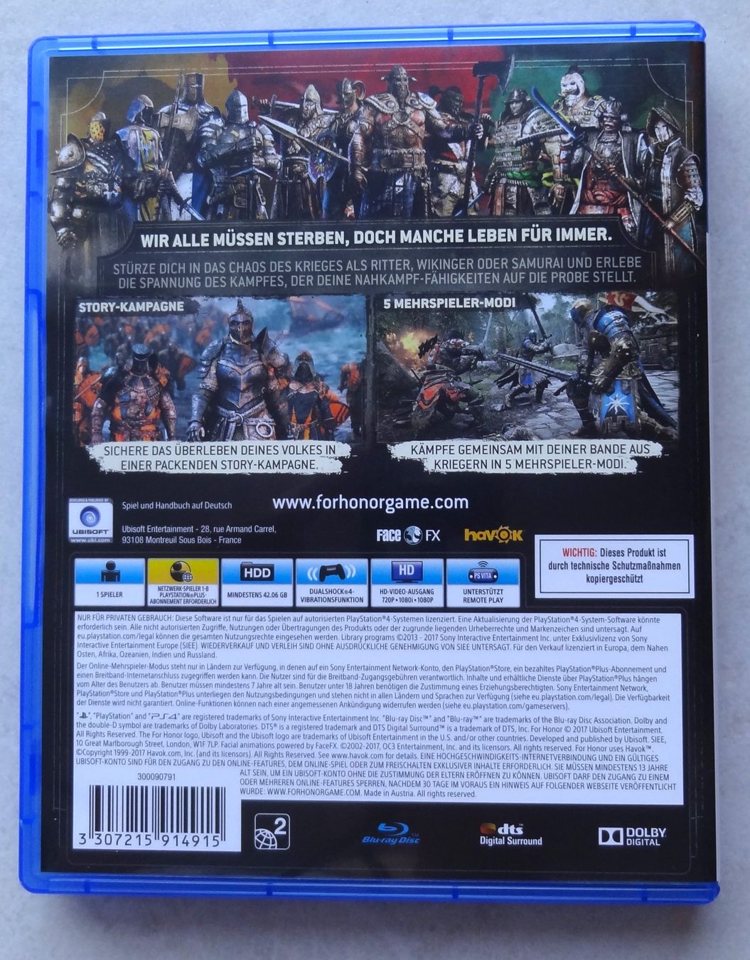 Giochi: PS4 For Honor – Usato da Fahrwangen venduto da floret2 1