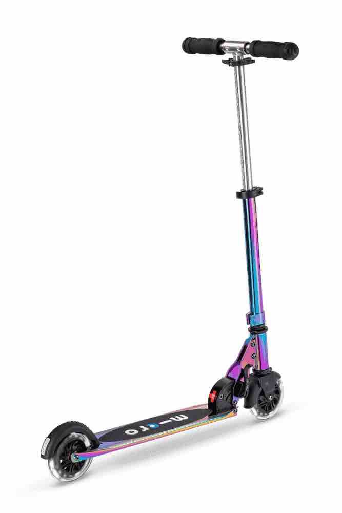 Micro Kickboard: Micro Sprite LED Kickboard, Rainbow, Foldable, Used – Usato da Unterseen venduto da baciren 2