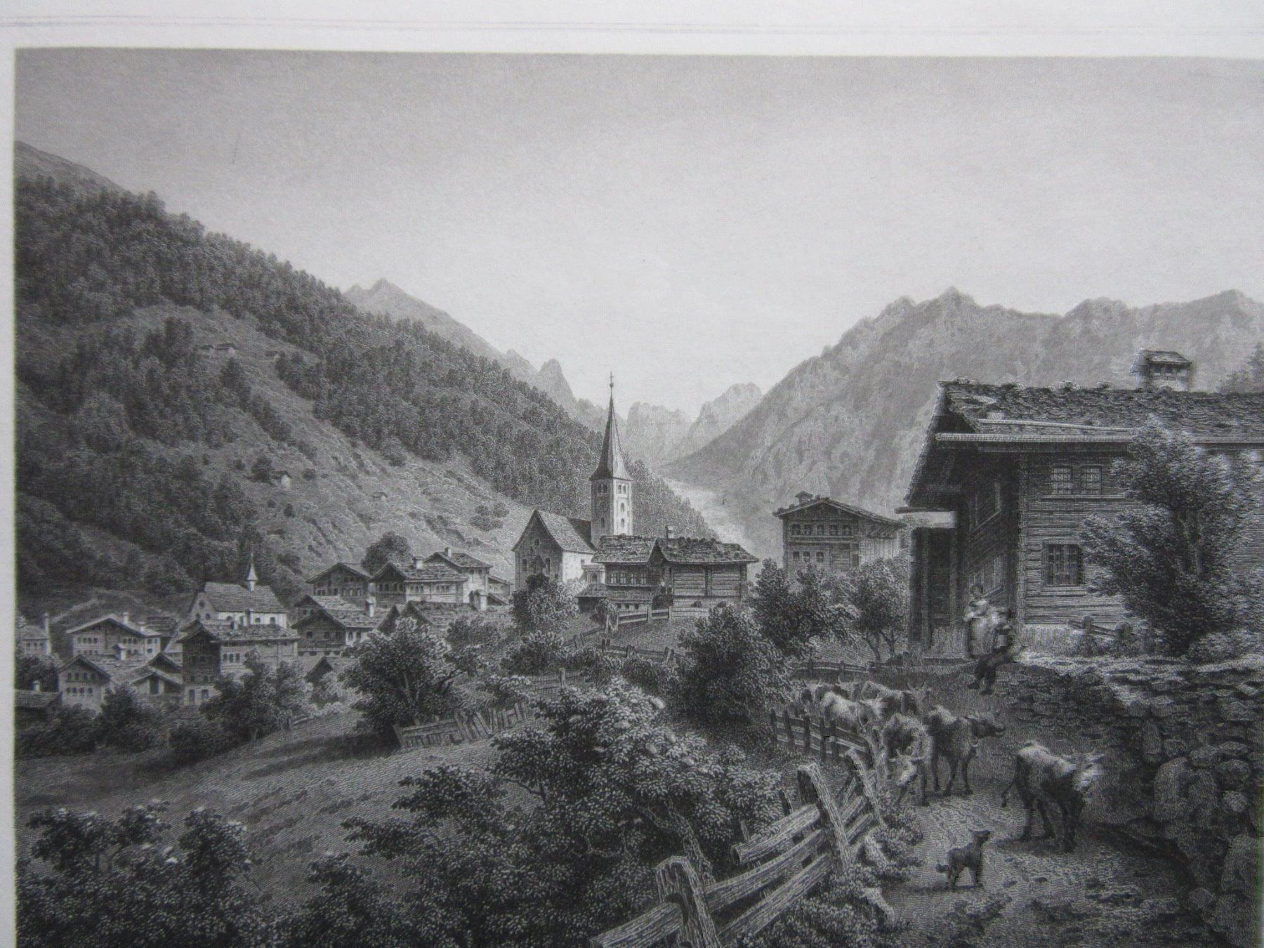 Incisioni: EINFISCHTHAL WALLIS STAHLSTICH – Usato da Gersau venduto da grafik-kunst