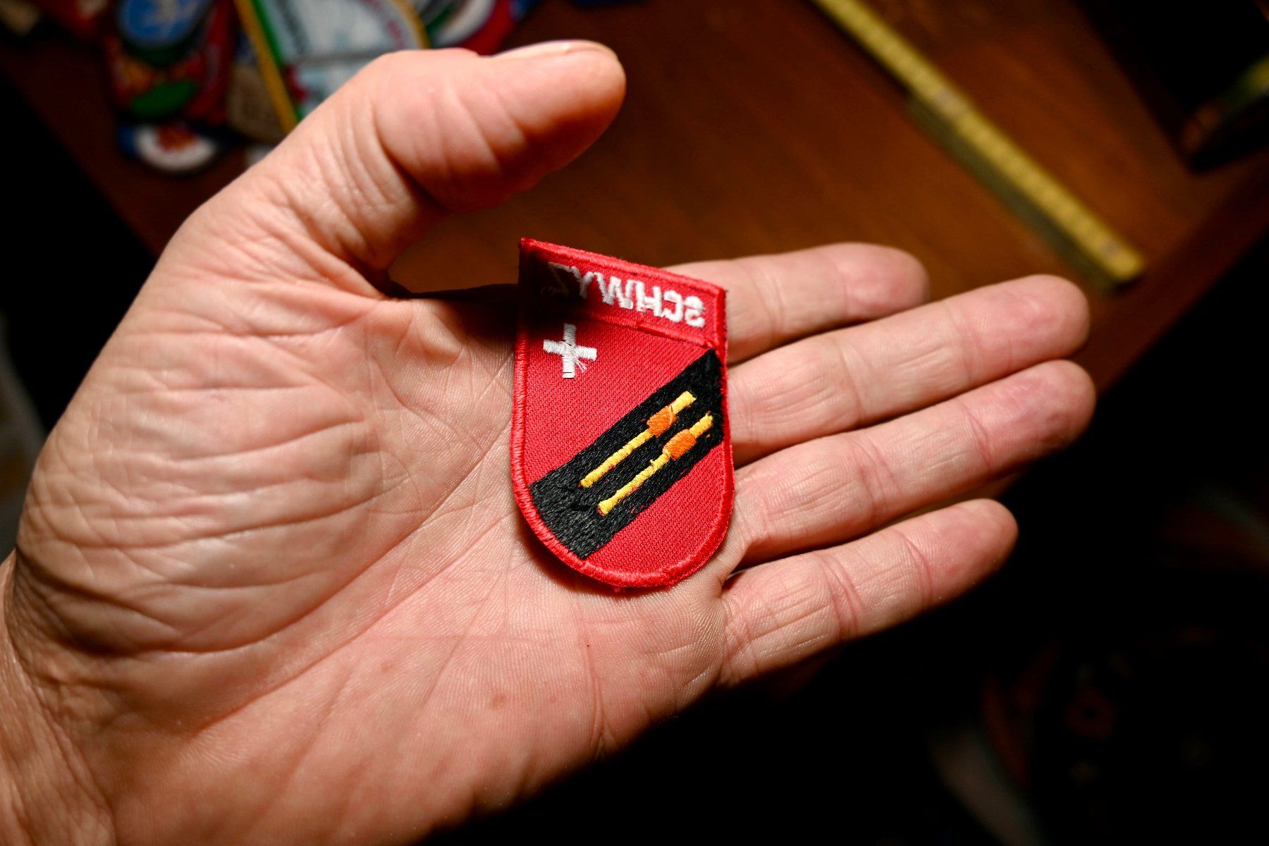 Swiss Placchette & Badge: VINTAGE Schwyz Tambouren? PATCH aufnäher – Usato da Pfaffhausen venduto da mono_rec 1