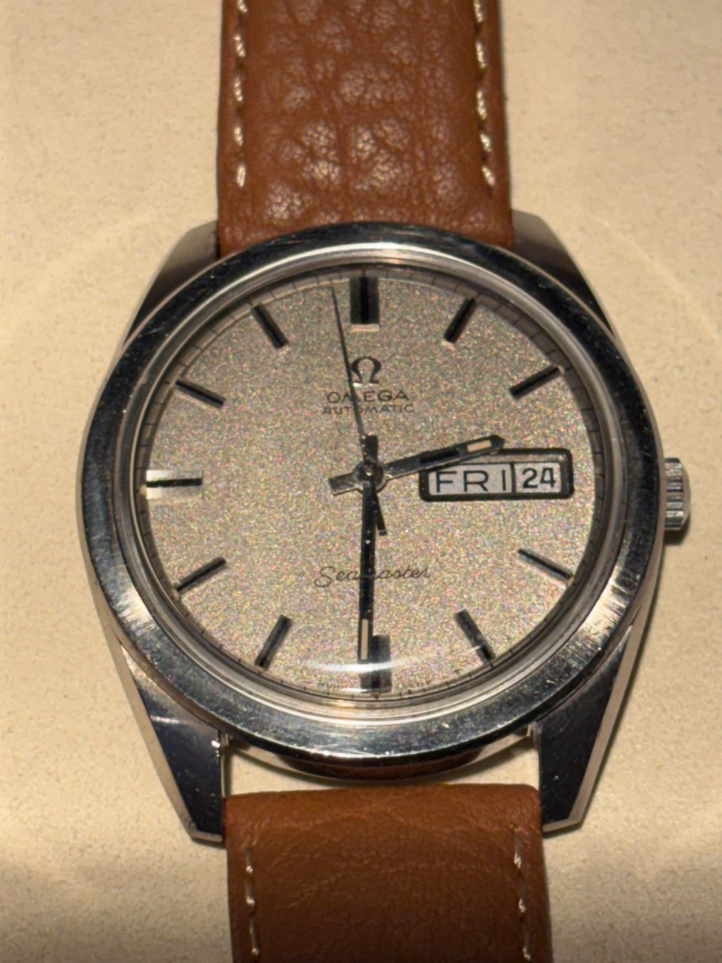 Omega Orologi: 166.032 1969 OMEGA Seamaster Sparkle Dial Day-Date – Usato da Luzern venduto da T.Mas 4