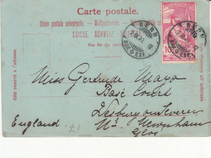 Cartoline postali: Bern 1900 mit SBK 78B – Usato da Bürglen TG venduto da StampGraf 1