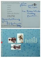 Albrecht Becker (1906-2002) Filmausstatter - sign. Karte