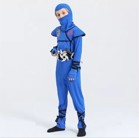 Ninja Kostüm blau, Grösse S 110-120,neu und ungeöffnet
