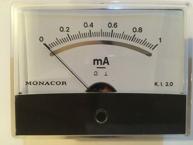 Misurare: Drehspulinstrument 0-1 mA DC – Nuovo e nell'imballaggio originale da Brugg AG venduto da Pedro4