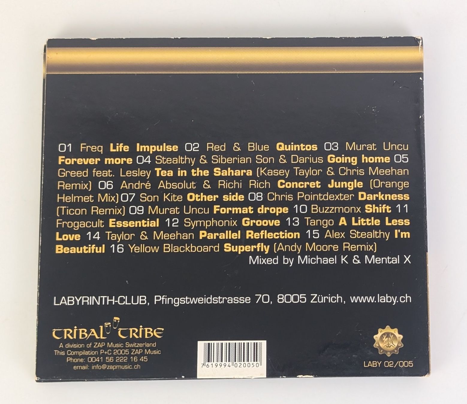 CD: Labyrinth Selection 005 CD - Michael K & Mental X, Top! – Usato da Zürich venduto da 1.Simon 1