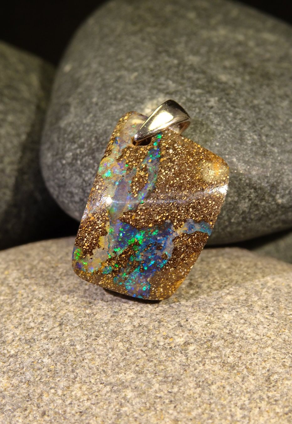 Ciondoli: Anhänger Boulder Opal. – Nuovo (secondo la descrizione) da Niederbüren venduto da Raphael014 4