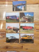 Konvolut von 7 alten Eisenbahn-Postkarten