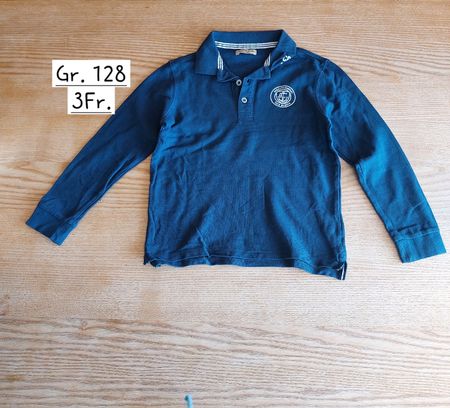 Pullover mit Kragen Gr. 128, Langarm, Top Zustand .