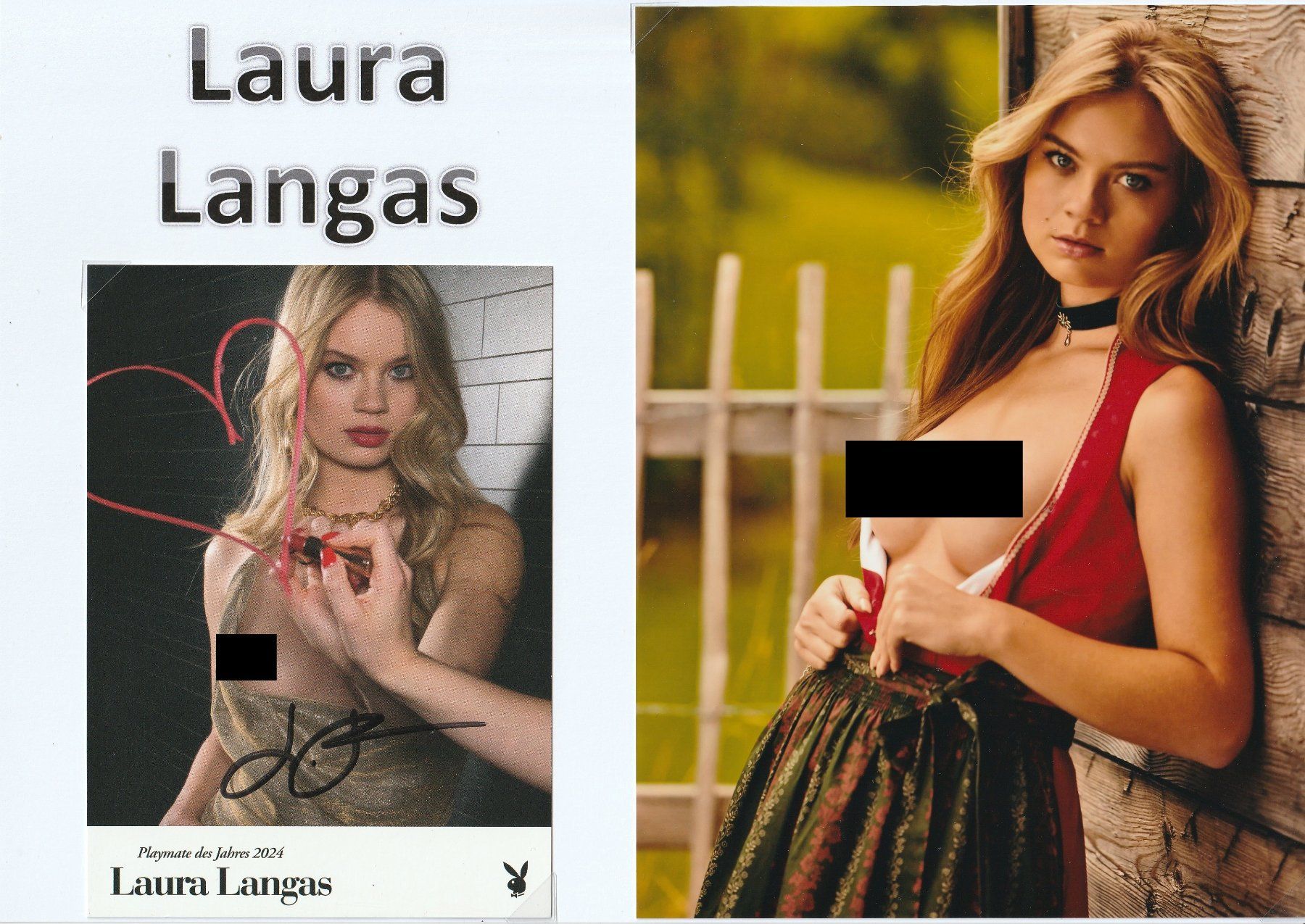 Autogramme: Laura Langas / Originalautogramm – Gebraucht aus Schwyz von