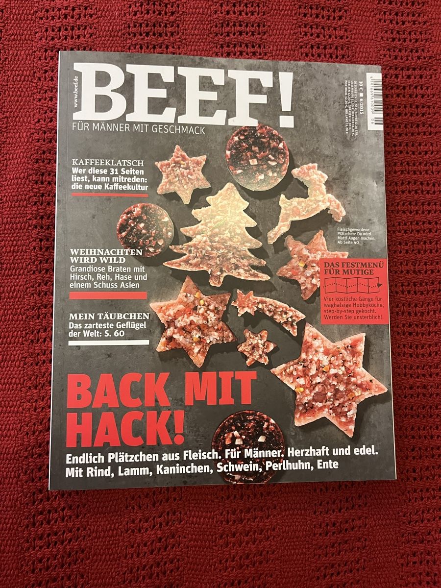 Zeitschriften & Magazine: Beef! Magazin - Backen mit Hackfleisch - Winterzeit – Neu (gemäss Beschreibung) aus Jonen von tan_c7mk