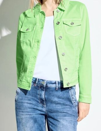 CECIL Colour leichte Jeansjacke Blazer Jacke XXL 46 grün NEU